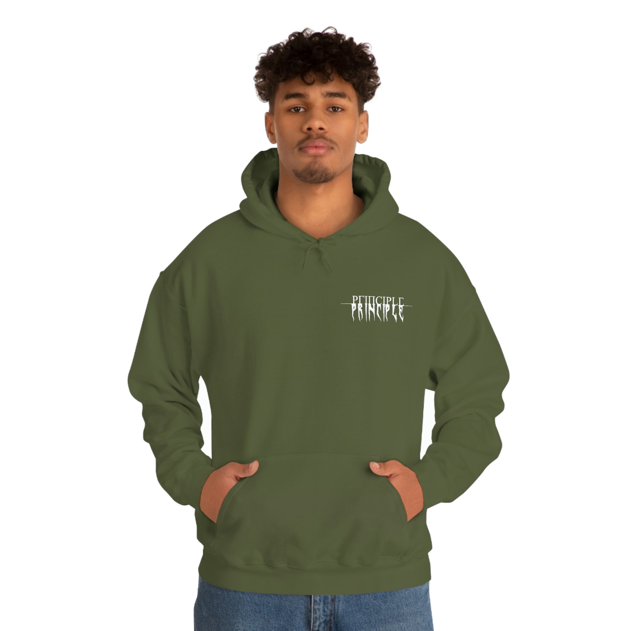 Blue and discount green thrasher hoodie